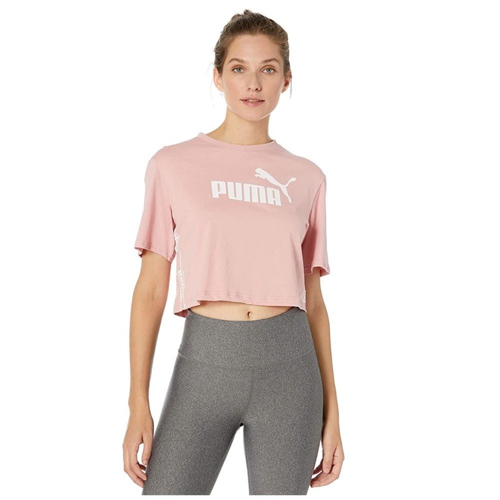 PUMA Womens Amplified Cropped T-Shirt - Picture 1 of 3
